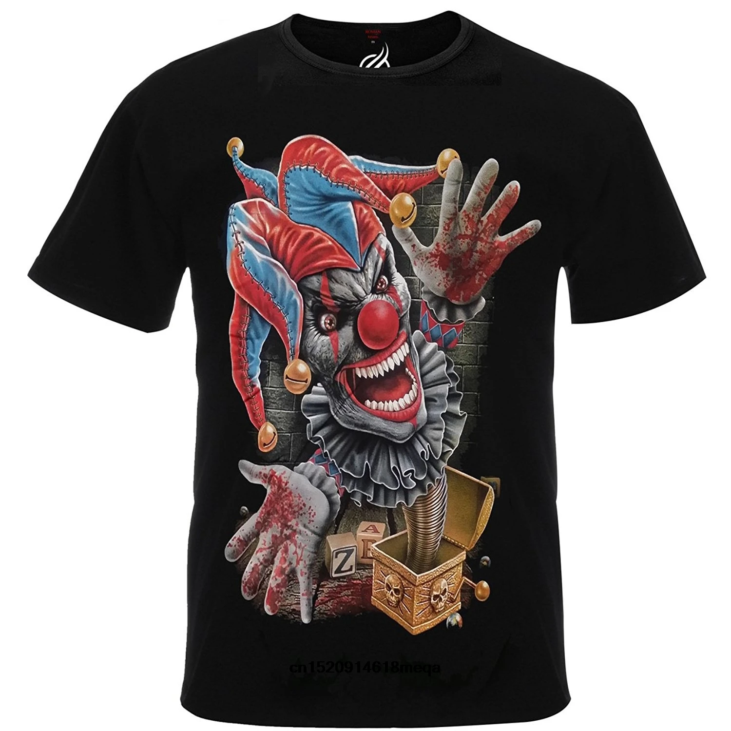 Возьмите зла психотическое клоун Джек в коробке Pennywise это металл футболка |