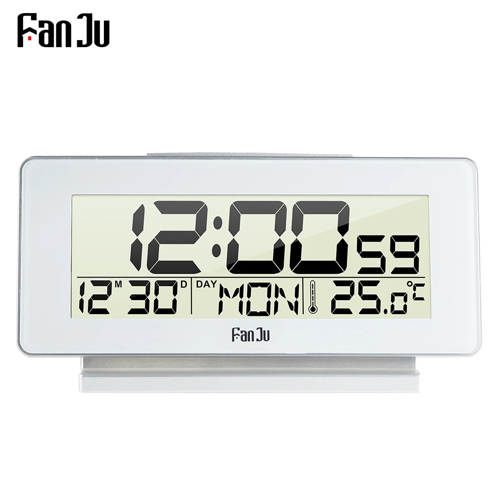 FanJu FJ3523 измеритель температуры цифровой будильник термометр Метеостанция LCD