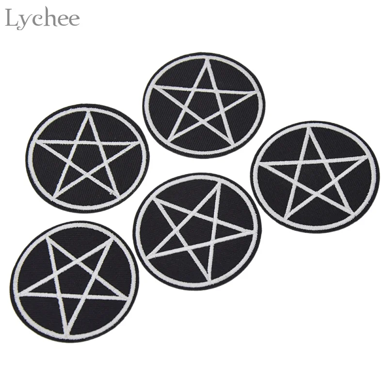 Lychee Life 5 шт. Готическая пентаграмма нашивки сделай сам аппликация для одежды