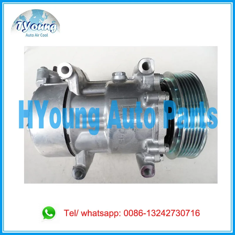Автомобильный Компрессор переменного тока 6V12 1438F для Peugeot 206 Bipper 9646273380 л 6453.JP 6453.KS