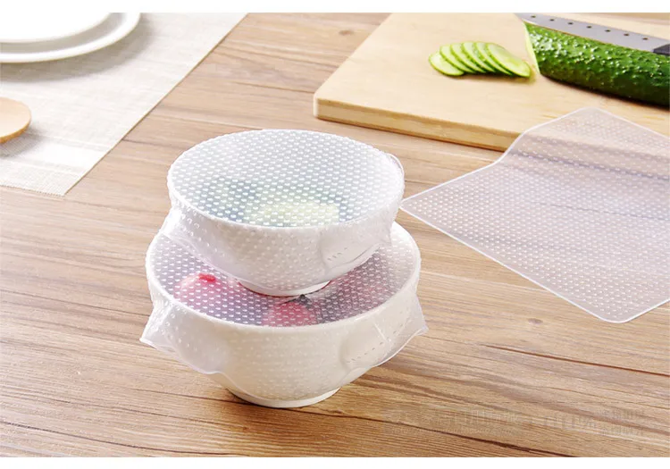 Прозрачная силиконовая липкая пленка 1 шт. многофункциональная пищевая для