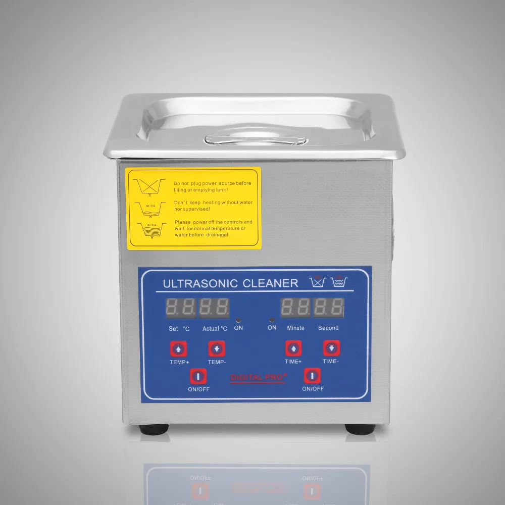 

Ultrasonic Cleaner 1.3L Ultrasonic Parts Cleaner Professional Stainless Steel Industrial Ultrasonic Cleaner