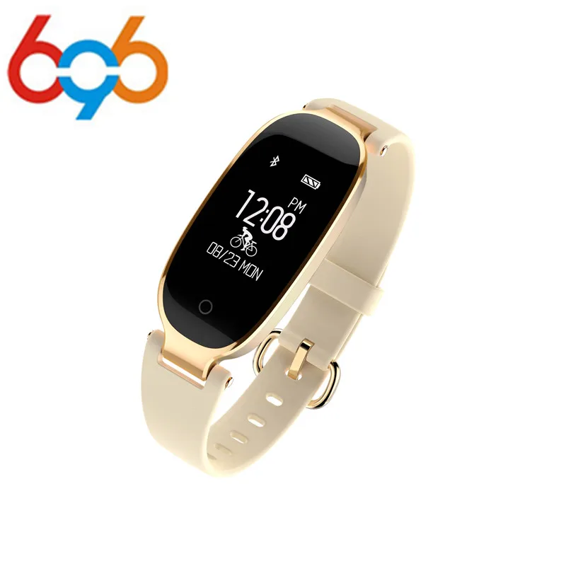 696 S3 Bluetooth Smart часы модные женские туфли монитор сердечного ритма Фитнес трекер