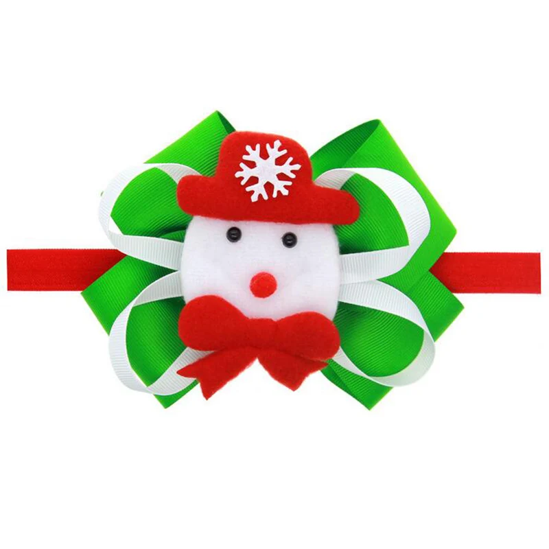 PPCrafts 6pcs/lot Newborn Baby Headband Christmas Style DIY Handmade Bow Ribbon HairBand Cute Girls Boy Headwear Accessories |