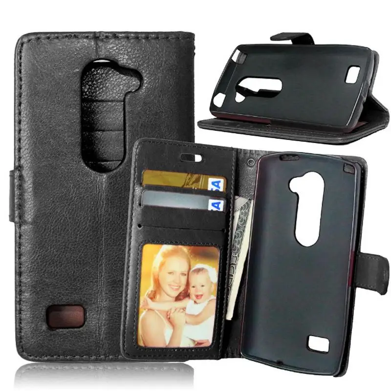 Винтажный чехол-кошелек из искусственной кожи с откидной крышкой для LG Leon C40 4G LTE