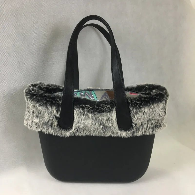 Новая Черная Милая Классическая большая сумка EVA стильная с плюшевой ручкой o &amp O