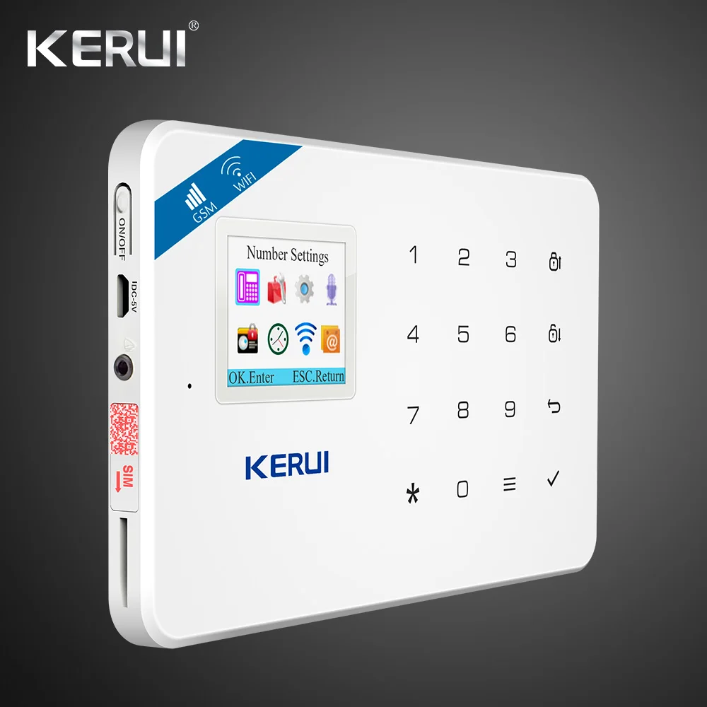 Kerui W18 wifi GSM SMS приложение управление охранная домашняя сигнализация Сенсорная