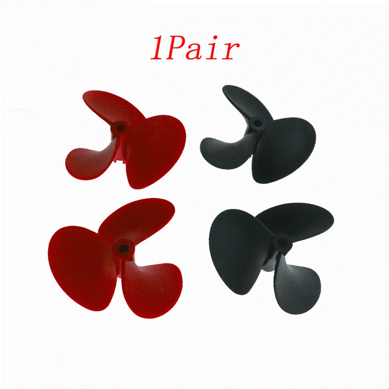 1Pair ROV 70mm 80mm 3 Blades Glass Fiber Nylon Propeller Fully Impregnated Paddle Hole 5mm for RC Bait Tug Boat Underwater Robot | Игрушки и