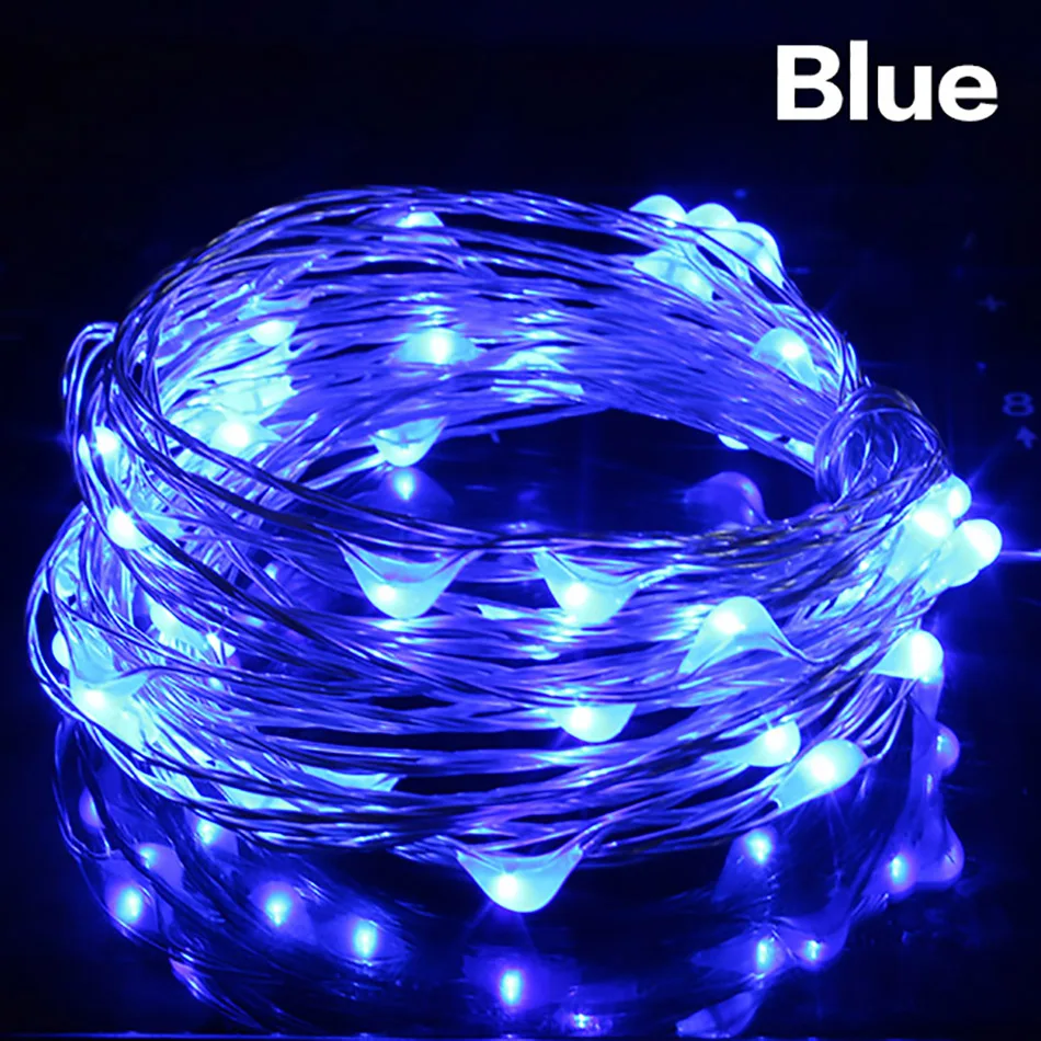 СВЕТОДИОДНЫЕ гирлянды 10 м 33ft 100led 5 в USB питание Наружное освещение RGB медная