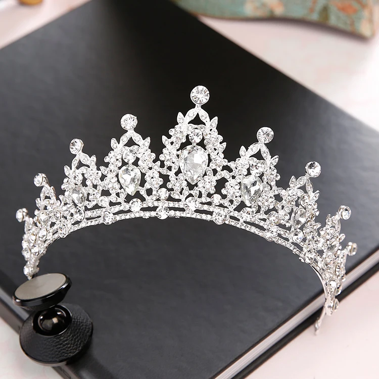 Novo Cabeca Bridal Joias de Casamento Acessorios Para o Cabelo perola Pentes Tiaras E Coroas Meninas Da Dama