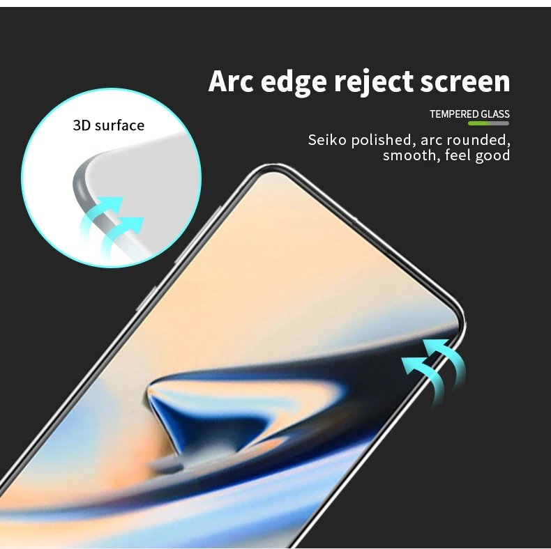 Для Oneplus 7 Pro закаленное стекло MOFI 3D изогнутый для Oneplus 7 Pro 7Pro защита экрана полное покрытие Защитная пленка для ЖК-экрана