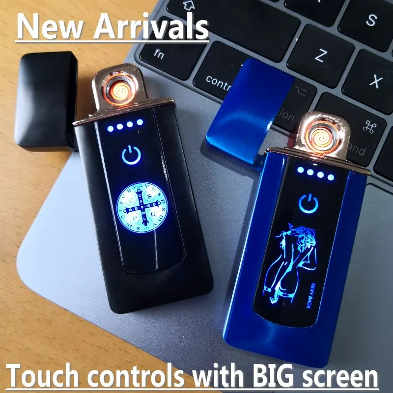 Электронная сигарета зажигалка USB Перезаряжаемый сенсорный контроль Зажигалка