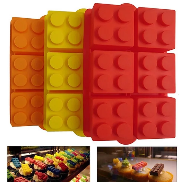 20 штук для лего супер большой кирпичное здание шоколад из Силиконовой Формы