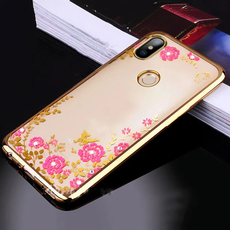 Для Honor 8x Max чехол с блестящим цветком Мягкий силиконовый на 8x6 4 &quotчехол из ТПУ для