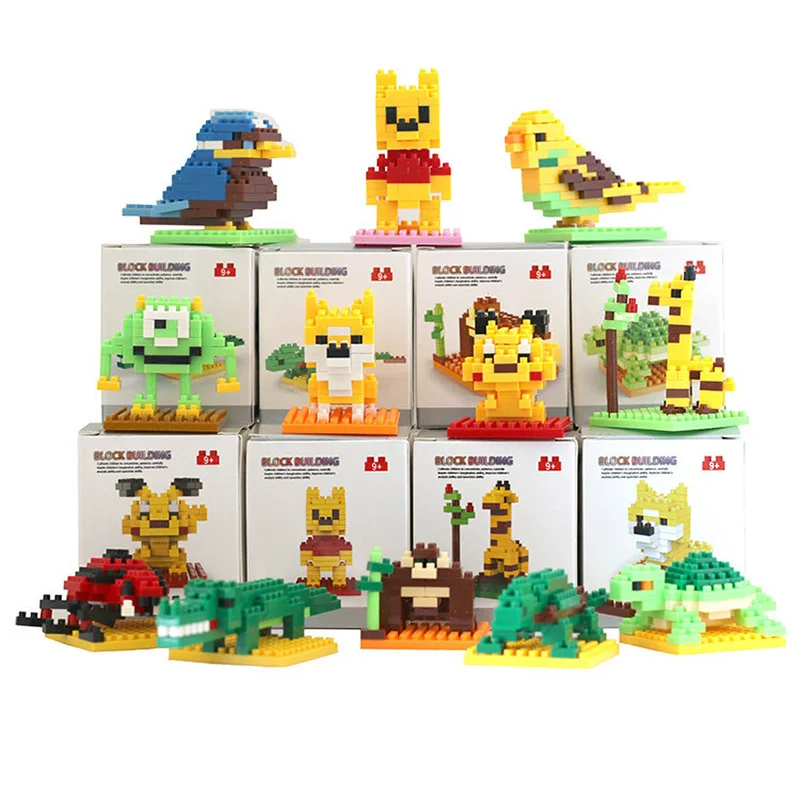 Игрушки для детей строительные блоки кирпич маленький комплект частей сборки