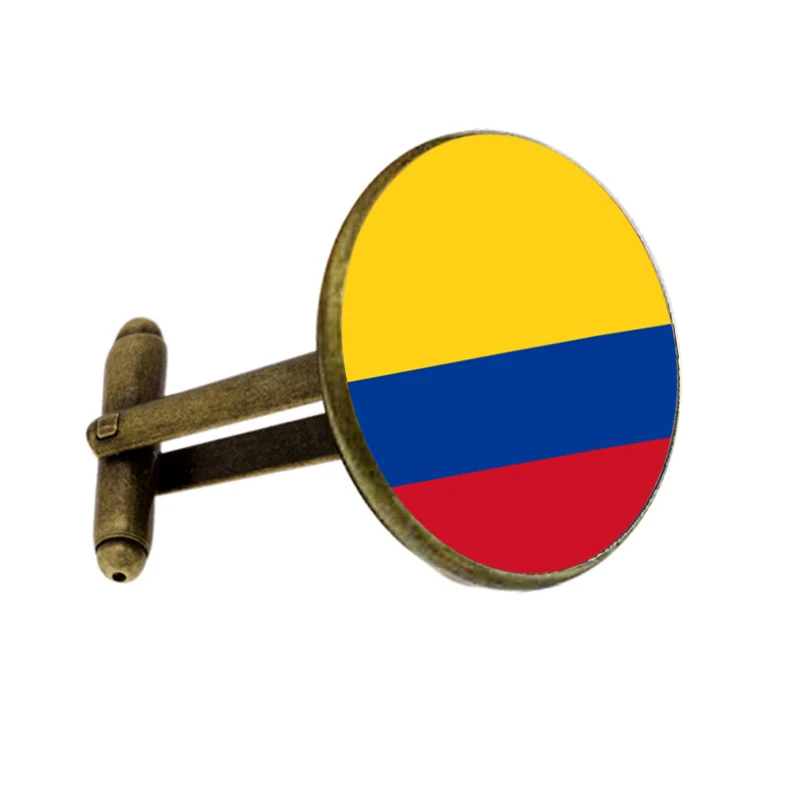 Милые запонки для движения стеклянные кабошон с национальным флагом свадьбы