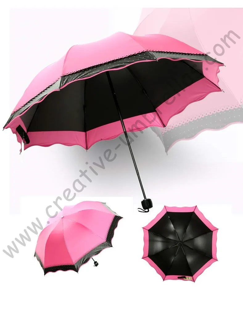 4 шт./лот летние складные мини солнечные зонты 5 слоев черное покрытие анти УФ