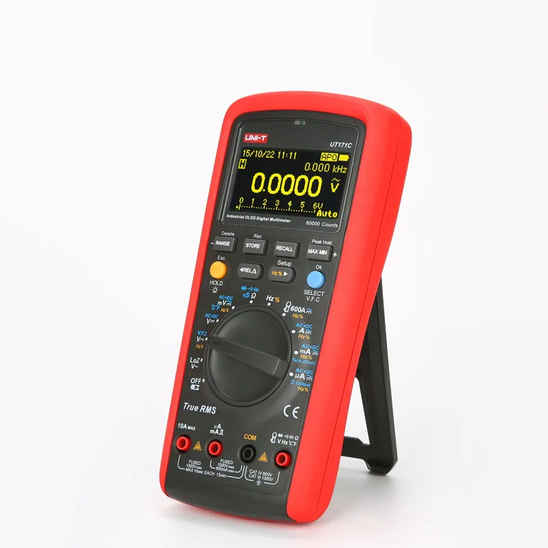 Industrial True RMS Digital Multimeters Admittance nS Temperature AC LoZ Measure Square Wave Li-Battery USB NCV UNI-T UT171C | Инструменты