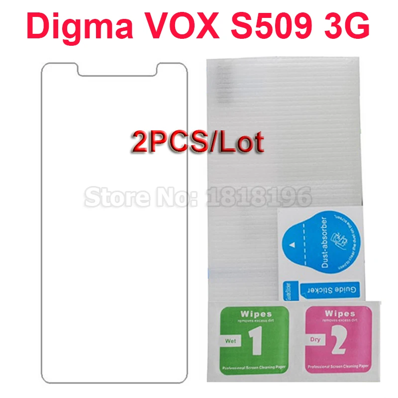 Защитное стекло для Digma VOX S509 3G закаленное 9H защитная Передняя пленка 5 0 дюйма