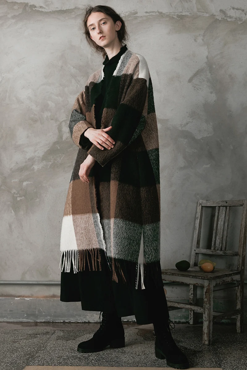 IRINAW168 2018 AW Новая коллекция оригинальный дизайн Длинные повседневные кисточкой