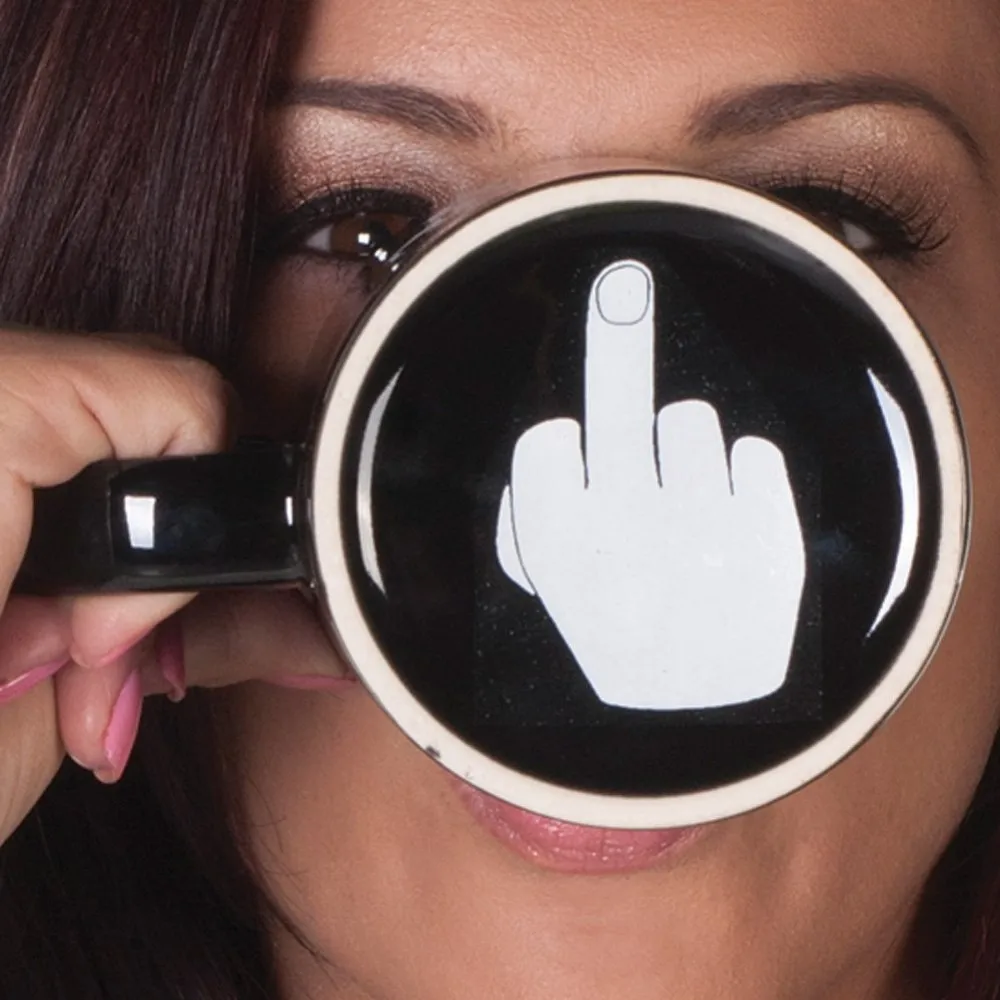 Free Shipping Have a Nice Day Coffee/tea/milk Mug Middle Finger Funny Cup for chrismas/birthday gift