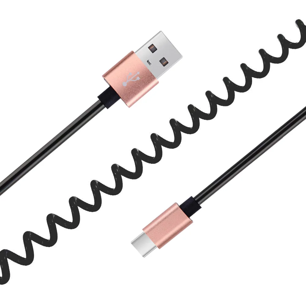 Телескопический Кабель зарядного устройства ROOTOO USB C для Samsung S8/LG G6/Huawei mate 20/redmi