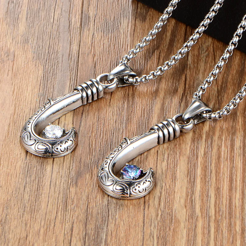 Fashion jewelry necklace pendant Stainless steel accessories Crescent titanium | Украшения и аксессуары