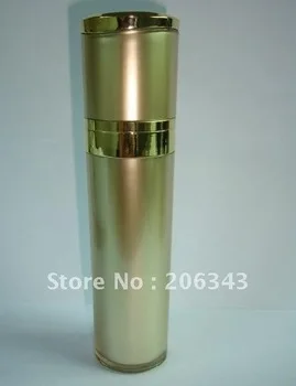 15G gold Acrylic press pump lotion.emusion bottle, cosmetic container, press pump bottle , Cosmetic bottle