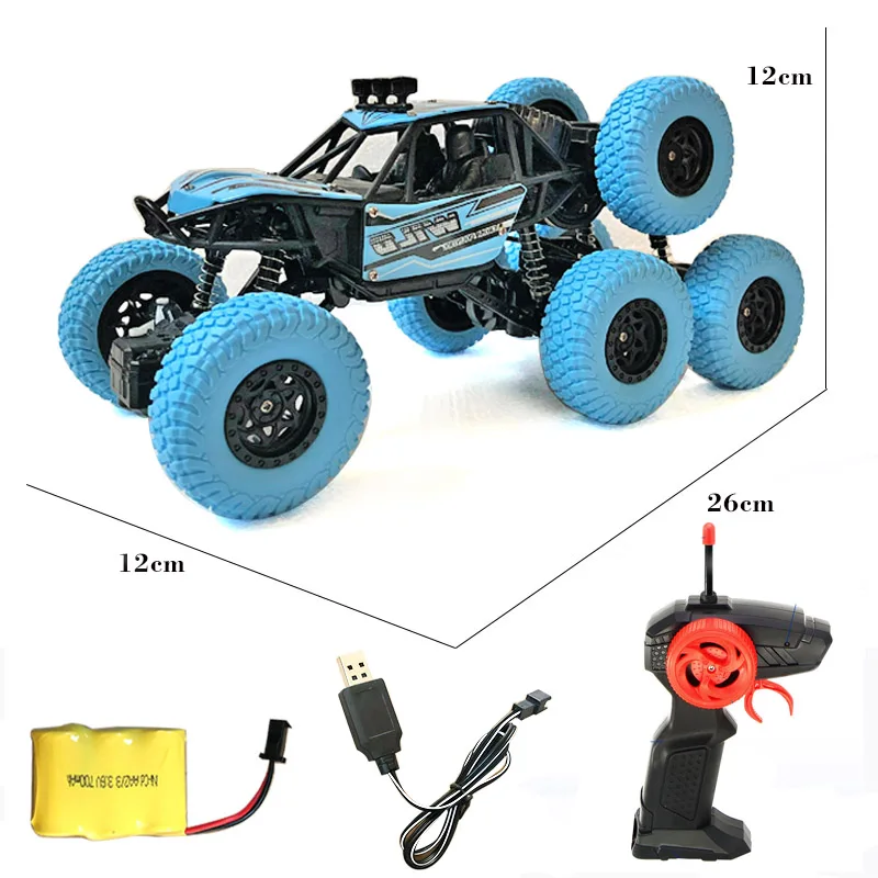 Радиоуправляемая машинка с 6 колесами 4WD 1/20 весы гусеничный внедорожный багги
