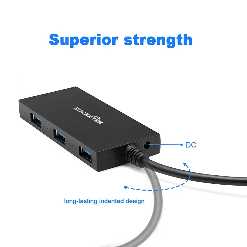 Rocketek USB 3 0 концентратор порт 2 5 SATA адаптер разветвитель питания жесткий диск SSD HDD к