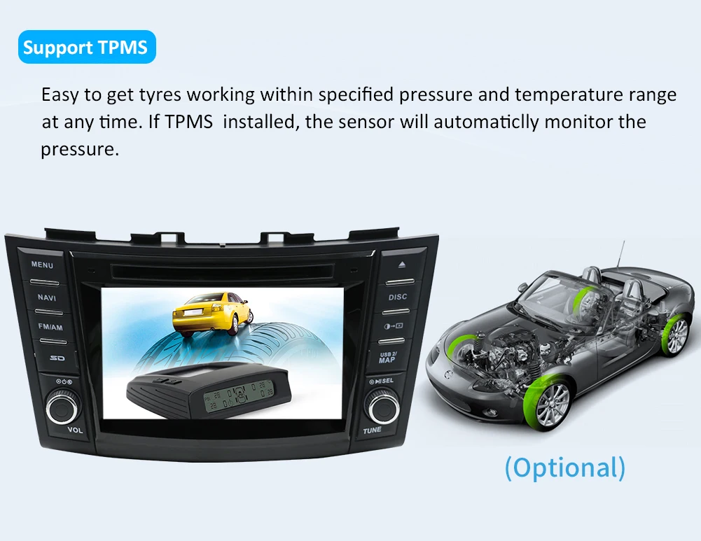 Восьмиядерный 2 Din Android 9,0 автомобильный dvd-плеер для Suzuki Swift 2011- Радио Стерео gps Navi сенсорный экран управление карта камеры
