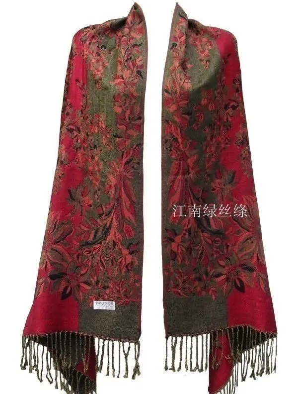 Хит! Новый Шелковый пашмины красивый новый китайский леди Двусторонняя Бабочка