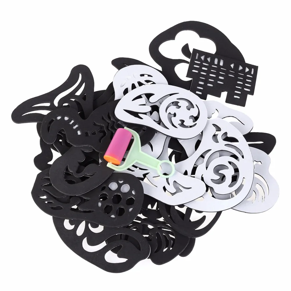 25 шт. шаблоны для татуировки волос триммер резная раскраска инструмент укладки