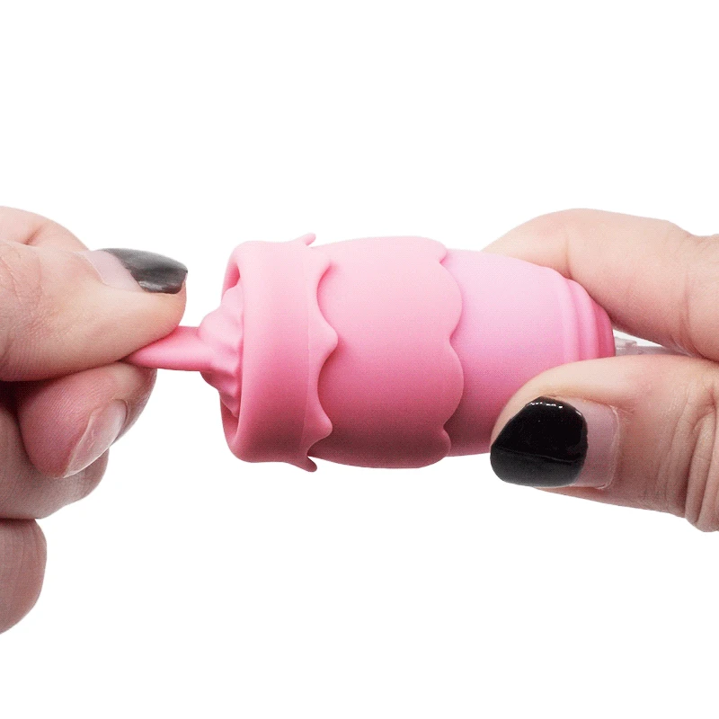 Электрический язык вагины мяч соска присоска двойной прыжок яйцо Вибратор