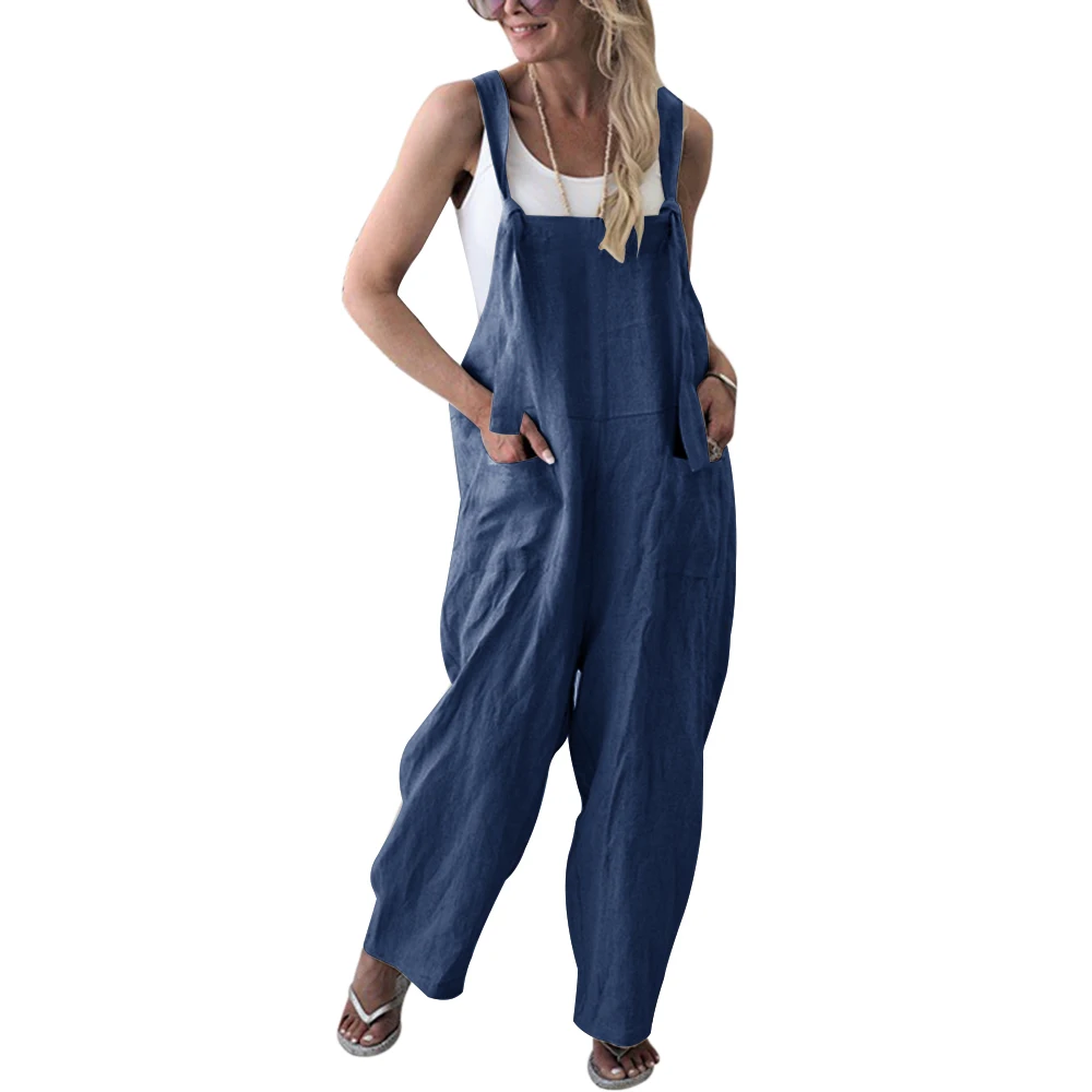 LITTHING 2019 Модный женский однотонный комбинезон повседневный весенний брючный