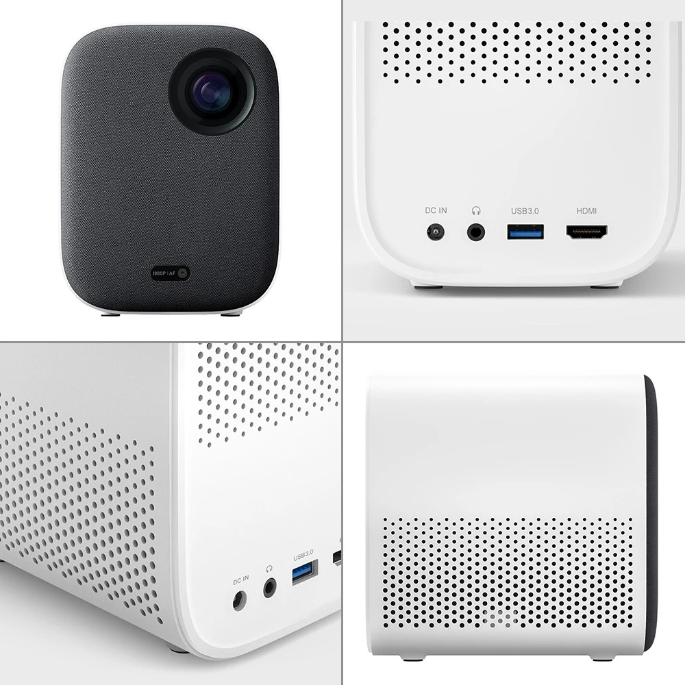 Оригинальный портативный мини проектор Xiaomi Mijia DLP 1080p поддержка 4K видео 3D Wi Fi 500 ANSI