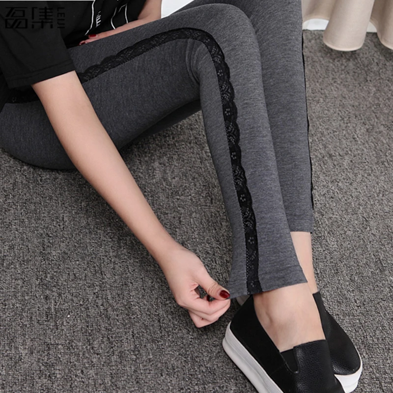 2018 весенние эластичные женские брюки Леггинсы теплые размера плюс 6XL|leggings plus|plus