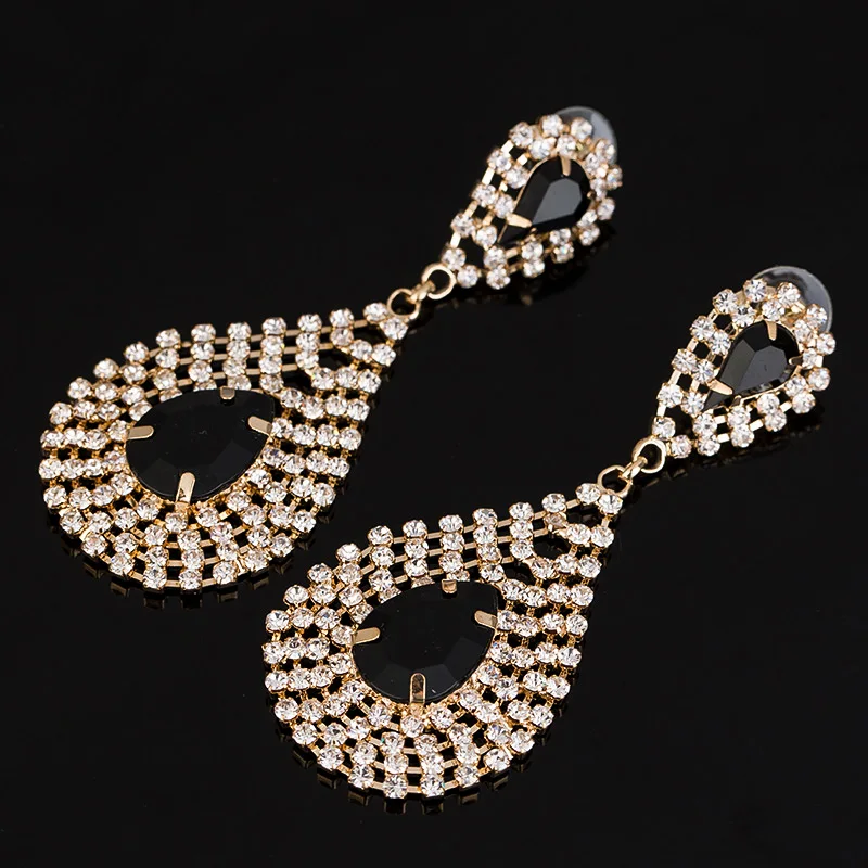 Серьги подвески YFJEWE с кубическим цирконием и крошечными фианитами роскошные