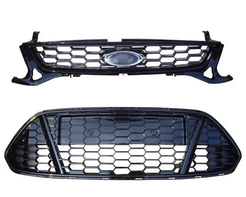 1 Набор сотовых переднего бампера Решетка радиатора Верхняя и нижняя наборы для