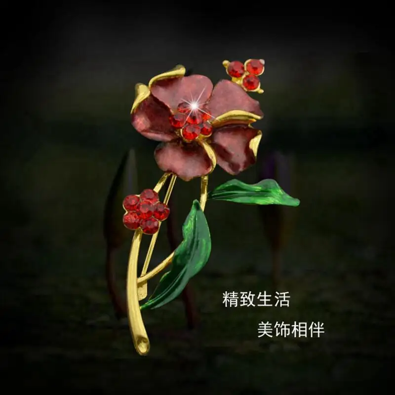 Брошь в форме цветка лотоса YDGY розовая брошка с микро закрепкой из