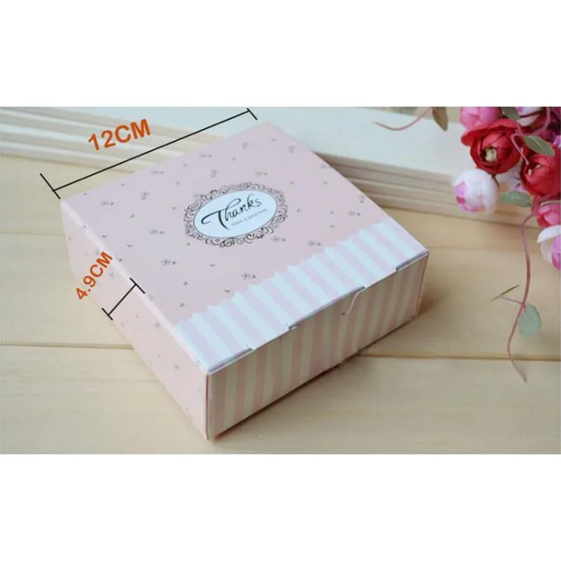 Подарочная коробка для торта розовая кексов макаронных изделий печенья 10 шт./лот