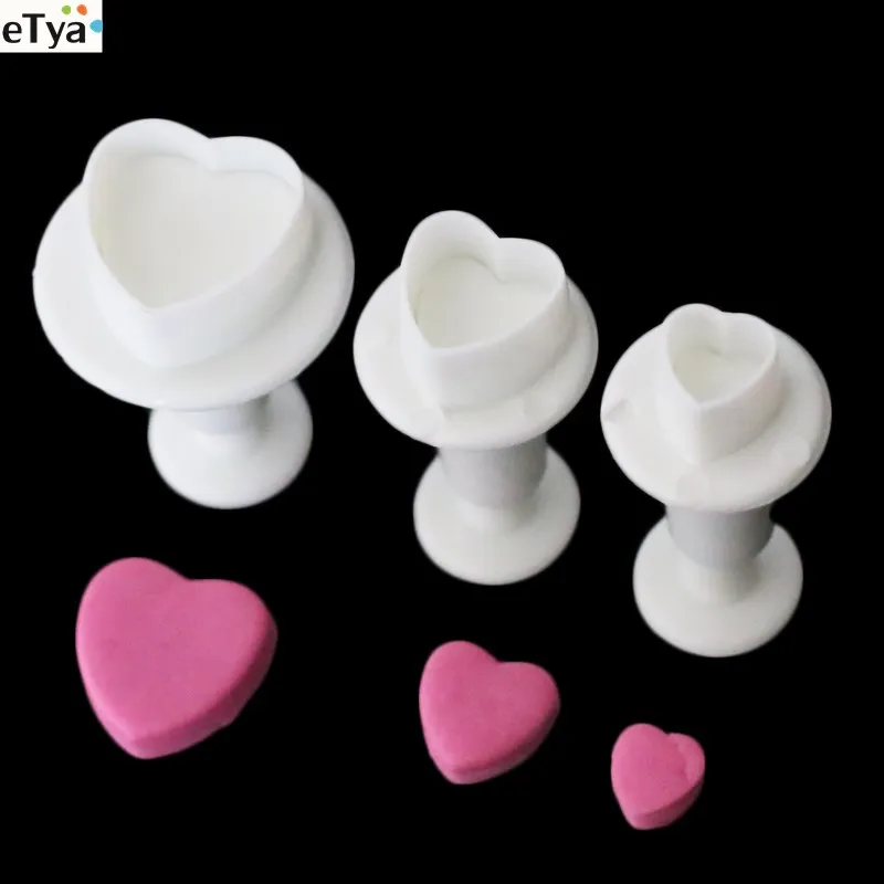 3 шт. резак для выпечки в форме сердца 01065|heart cookie cutter|christmas cutterchristmas biscuit cutter |