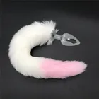 Анальная пробка с кроличьим хвостом, Анальная пробка, сексуальная пушистая Анальная игрушка-тренажер, анальные шарики, массаж простаты для мужчин, женщин и мужчин