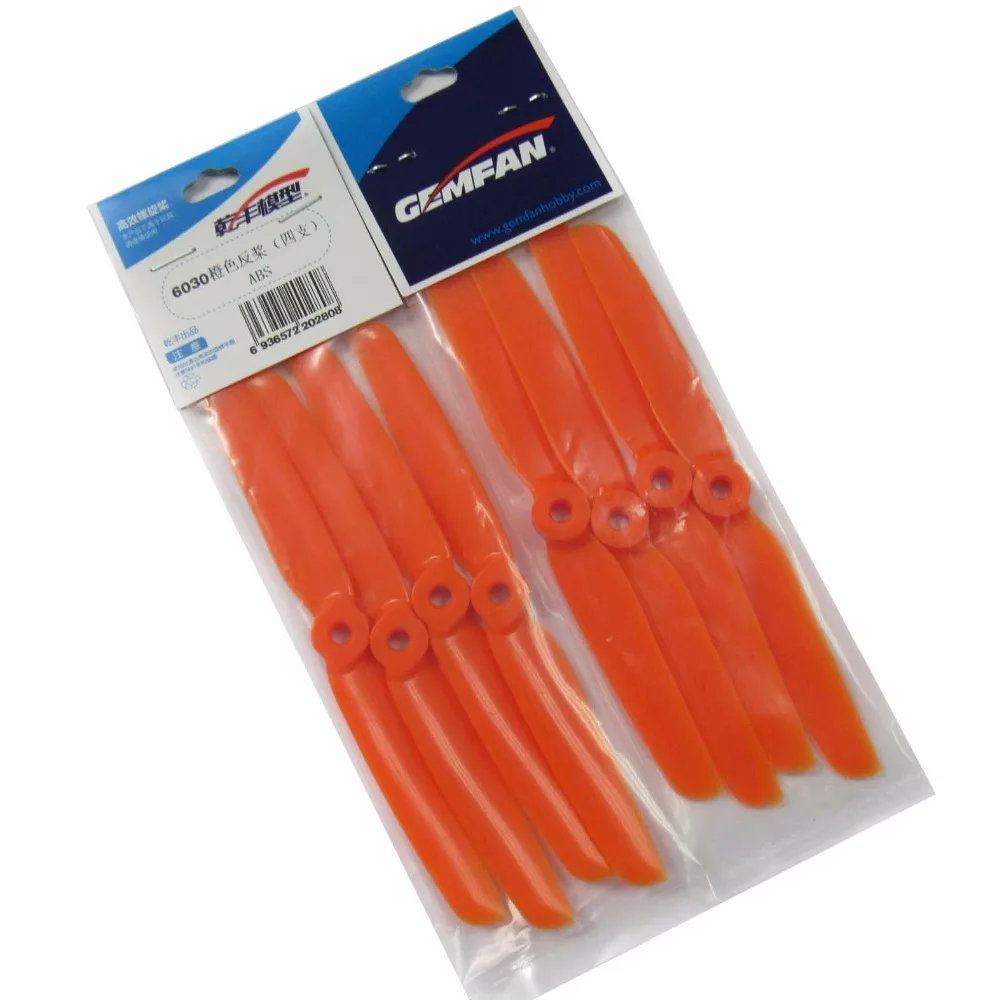 8 пар GemFan 6030 CW CCW пропеллер ABS реквизит для 250-300 размер мини QAV250 Robocat 270 Квадрокоптер