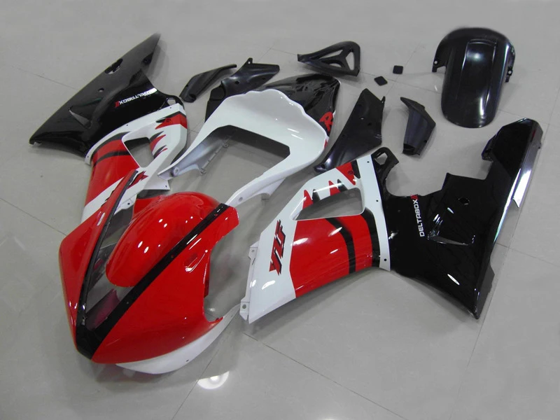 Набор обтекателей гоночной версии для YAMAHA YZFR1 00 01 YZF R1 YZF1000 2000 2001 ABS Красный Белый