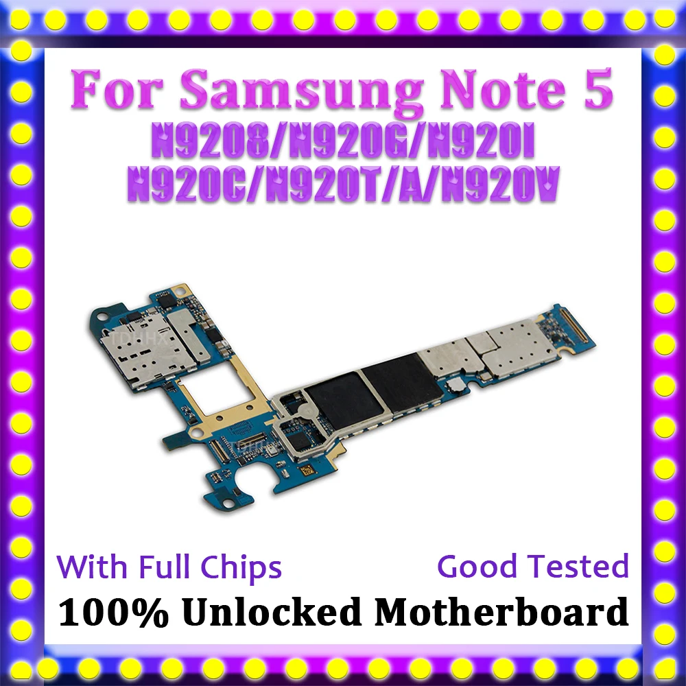Материнская плата для Samsung Galaxy Note 5 N9208 N920G N920I N920C N920T N920V с системой Android|Антенны