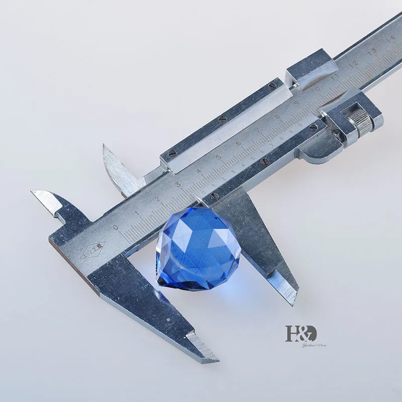 

Blue Lighting Ball Home Decoration 50 pcs/lot 30mm Crystal Prisms For Fengshui Chandelier Pendant Parts
