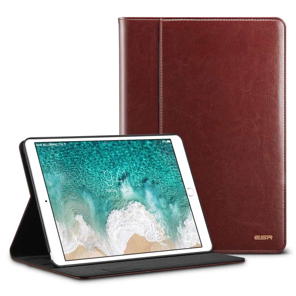 ESR Премиум из искусственной кожи чехол для iPad Pro 10,5 Air 3 чехол бизнес-Фолио Стенд Карманный Авто Пробуждение смарт-чехол для iPad Air 3