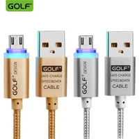 golf 1m smart led micro usb data sync fast charging cable for huawei mate 7 8 samsung s3 s4 s6 s7 lg g3 g4 android charger cable
