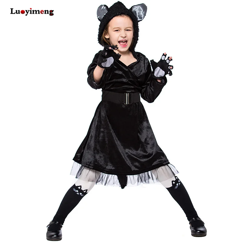 Семейные платья вампира на Хэллоуин одежда для косплея маскарадный костюм Демон